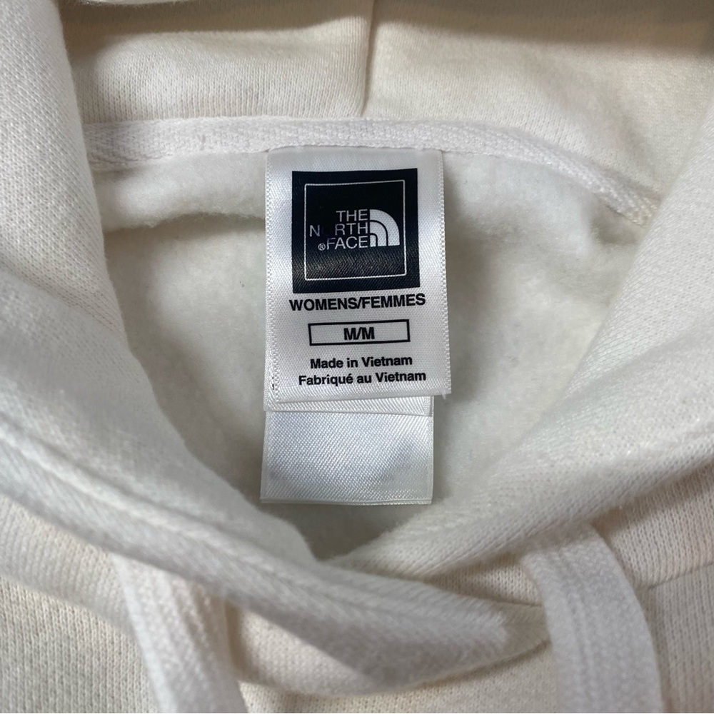 The North Face white and black logo hoodie size M woman’s EUC - Picture 7 of 15